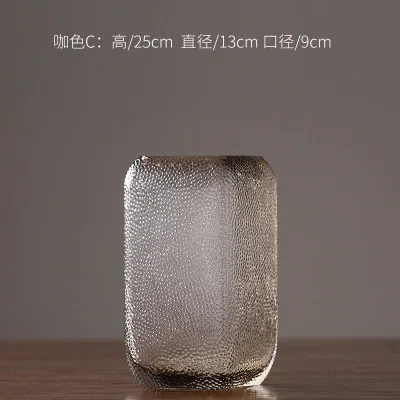 Стильная и простая американская прозрачная ваза, креативная стеклянная гидропонная ваза для гостиной, украшение дома - Цвет: 7
