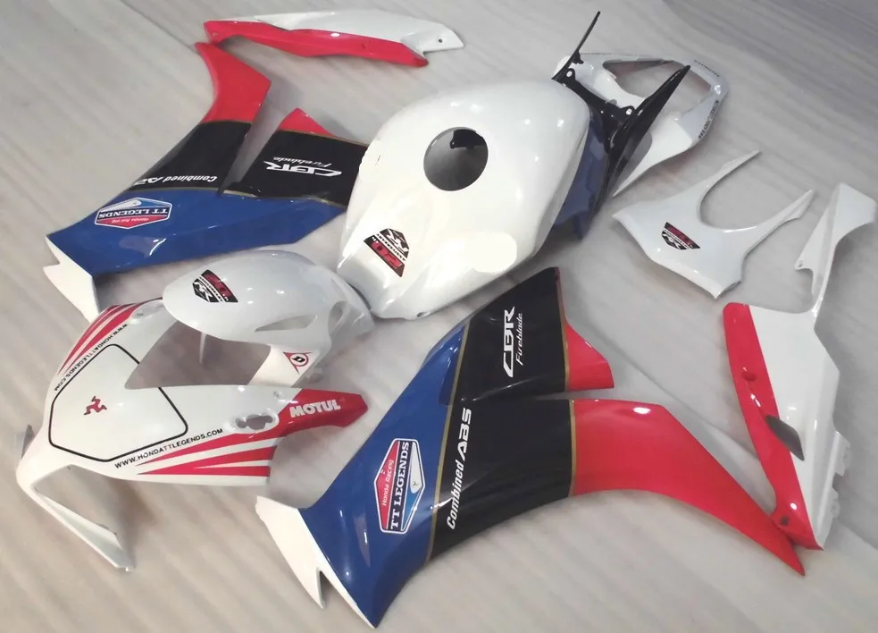 3 Подарки ABS Обтекатели Наборы Подходит для Honda CBR1000RR 2012 2013 CBR 1000RR 12, 13, 14, 15 лет, Обтекатели Наборы белого и синего цвета