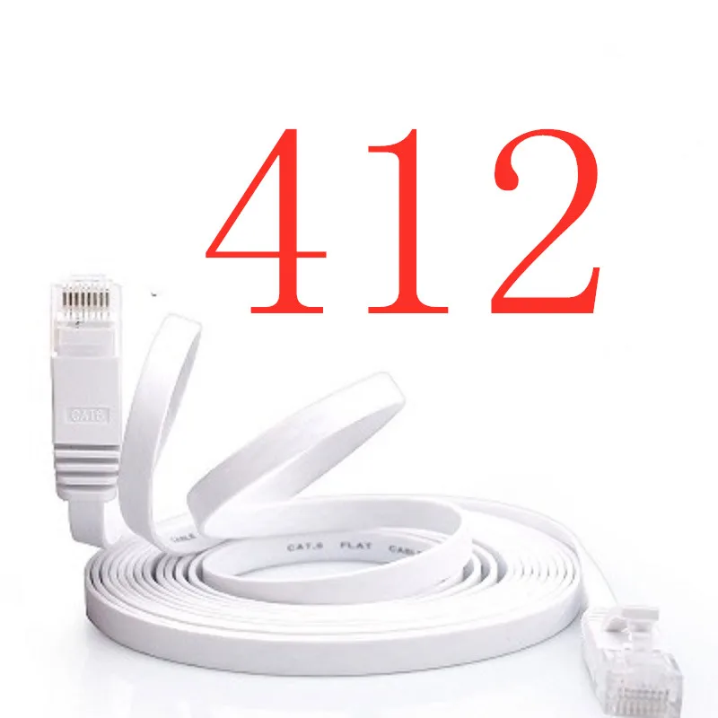 

412# MEIBAI 2018 Cable High Speed 1000M RJ45 CAT6 Ethernet Network Flat LAN Cable UTP Patch Router Cables