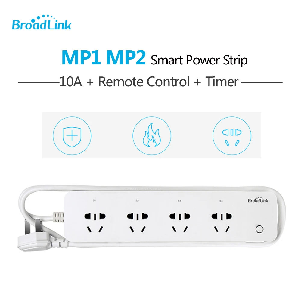 Broadlink Contros SP CC SP3 MP1 MP2 Smart Power Strip Wifi Socket Plug Outlet Timer Power