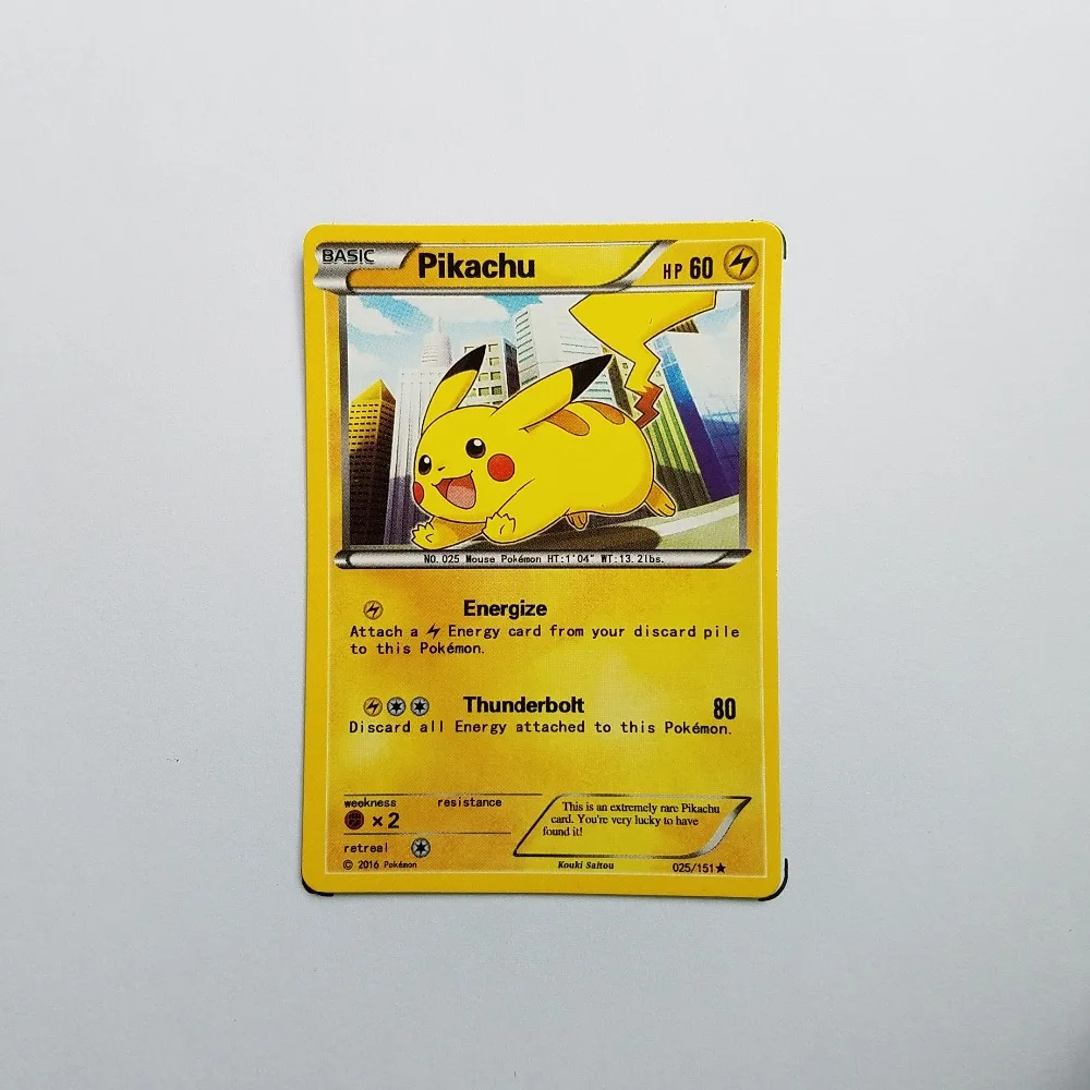 

Pokemon Card Single Sale A10006 Pikachu Electrical Properties Basic Ordinary Card Play Anime Toys Cards Game Trading Collection