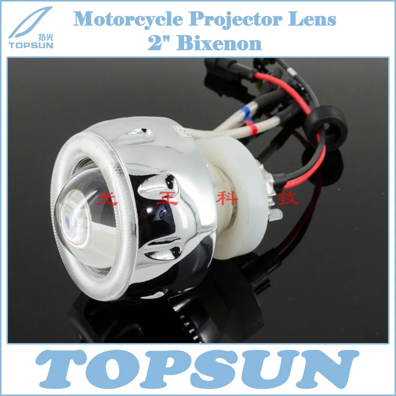 

Motorcycle Parts Full Set Lamp 2.0'' HID Bixenon Headlight Projector Lens Bulb LED Angel Eye For Suzuki Yamaha Kawasaki Honda