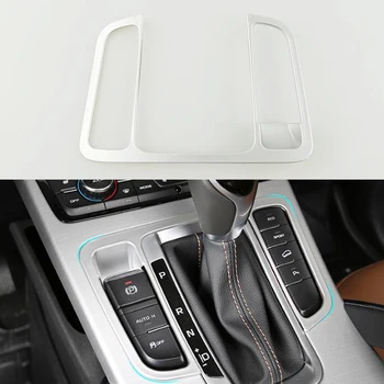 

For Geely Atlas 20162017 2018 ABS Plastic Chrome Accessories Car gear shift knob hand parking brake button frame Cover Trim 1pcs