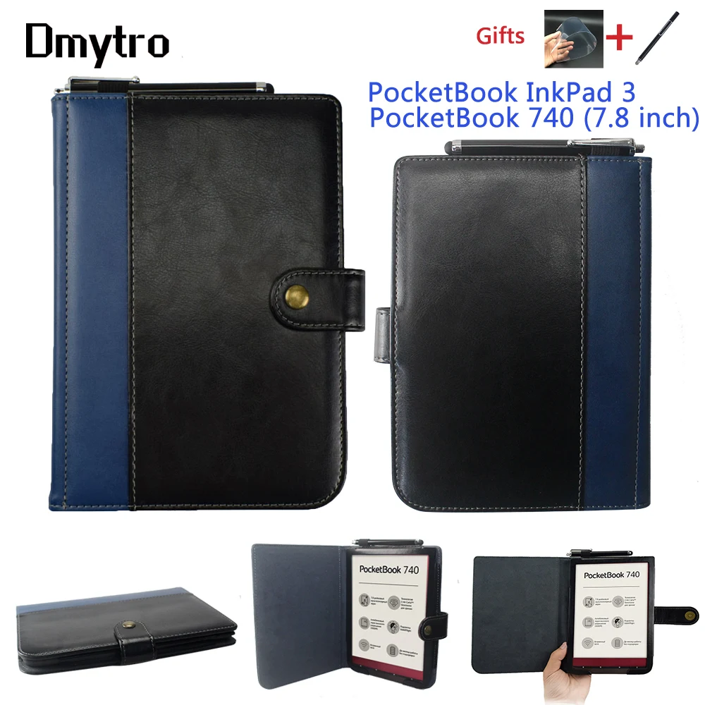 Магнитный закрывающийся чехол для Pocketbook InkPad 3 и PocketBook 740(7,"-дюймов) электронная книга из искусственной кожи чехол-книжка