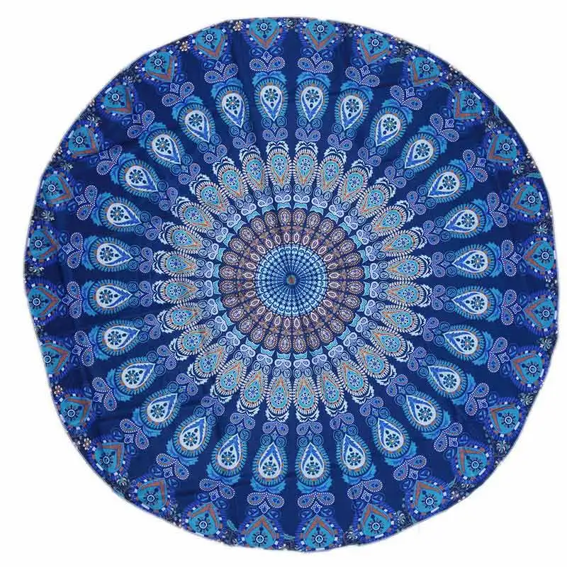 Круглое пляжное банное полотенце 150x150 см|bath towel|towel thbeach bath towel |