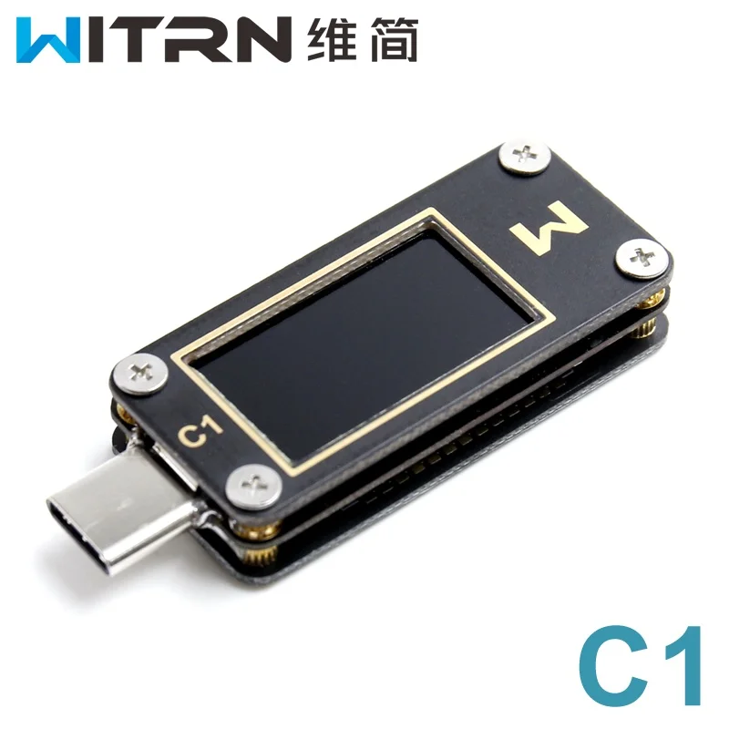 WITRN-C1 измеритель тока и напряжения USB тест er PPS PD проходной метр Быстрая зарядка протокол тест CC Таблица