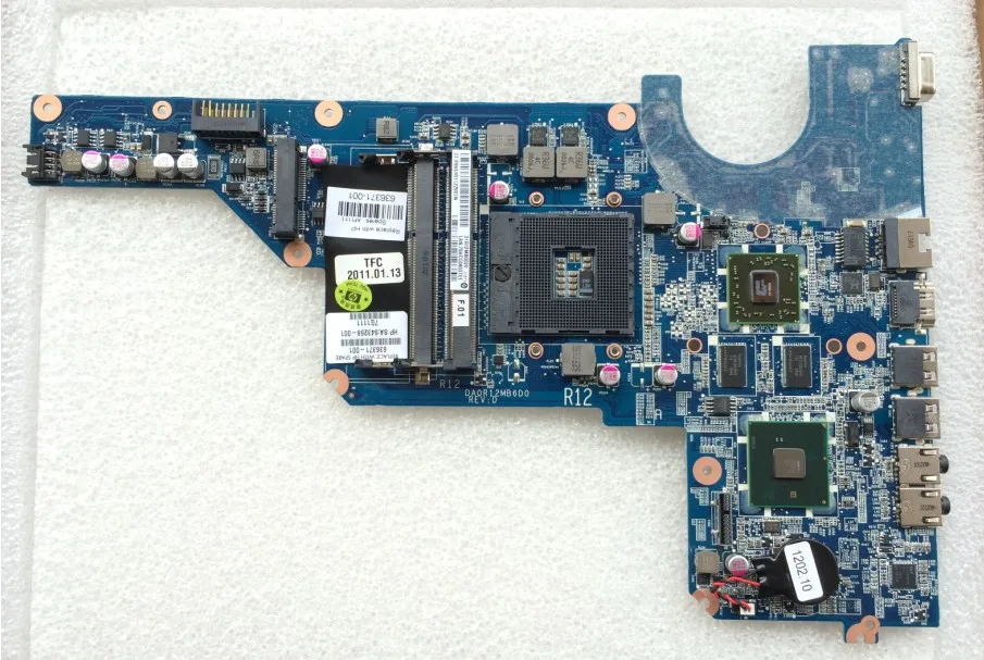 Free shipping !100% tested 636371-001 for HP pavilion G4 G7 laptop motherboard with for Intel HM55 chipset 6470/512m free shipping g4 636370 001 da0r12mb6e1 laptop used disassemble