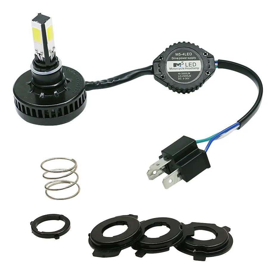 H4 led 9003 HB2 4 COB Автомобильные мотоциклетные лампы для фар дальнего и ближнего света