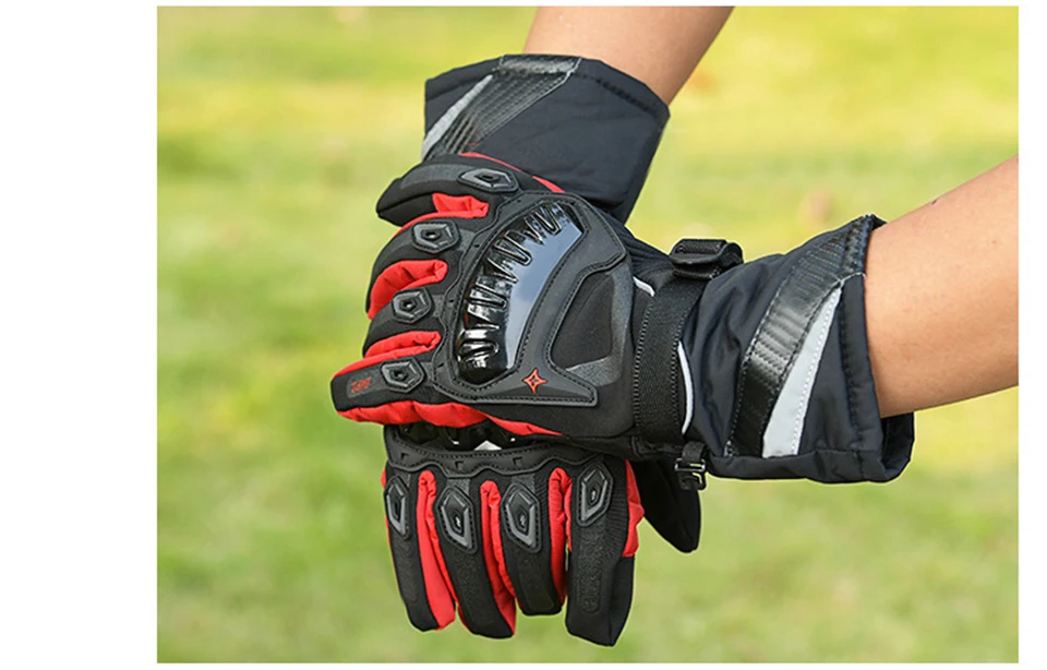 Foxcncar motorcycle gloves 100% Waterproof windproof Winter warm Guantes Moto Luvas Touch Screen Motosiklet Eldiveni Protective (23)