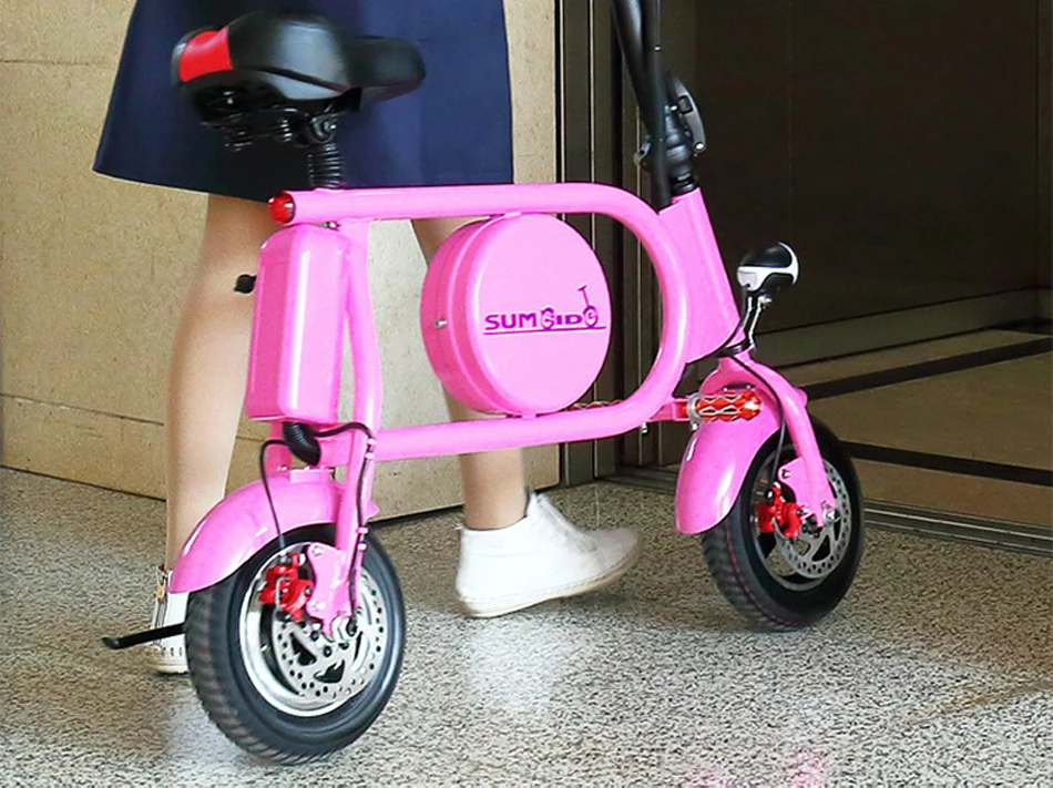 Clearance 2017 High Quality 10 inch 4 Color Mini Electric Folding Instead Of Walking Bicycle Intelligent Electric Bicycle 7