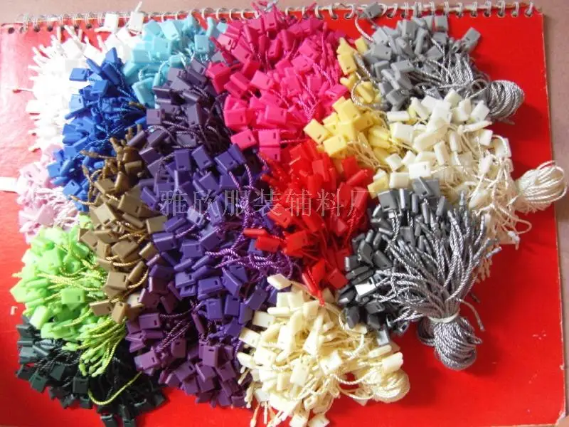 1000 PCS Clothing Sunglass Jewlery Tag String Lock Fastener Labeling Tagging Supplies square end Regular hanging tablets tag
