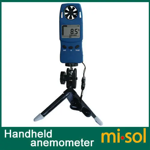 

1 UNIT of Handheld Anemometer with Tripod, wind speed wind chill thermometer