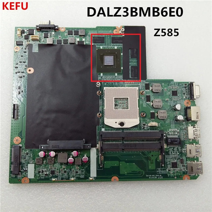 

KEFU Quality Main board For Lenovo Z585 Notebook motherboard Socket SF1 DDR3 DALZ3BMB6E0 100% WORKING
