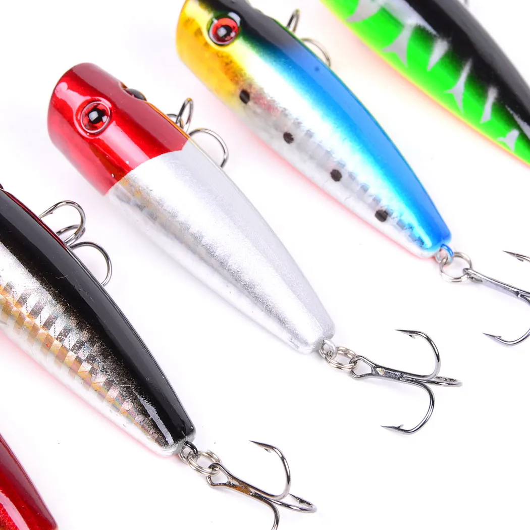 70 мм 9 г Поппер рыболовная приманка Pesca Topwater воблеры Crankbait 3D глаза искусственная приманка