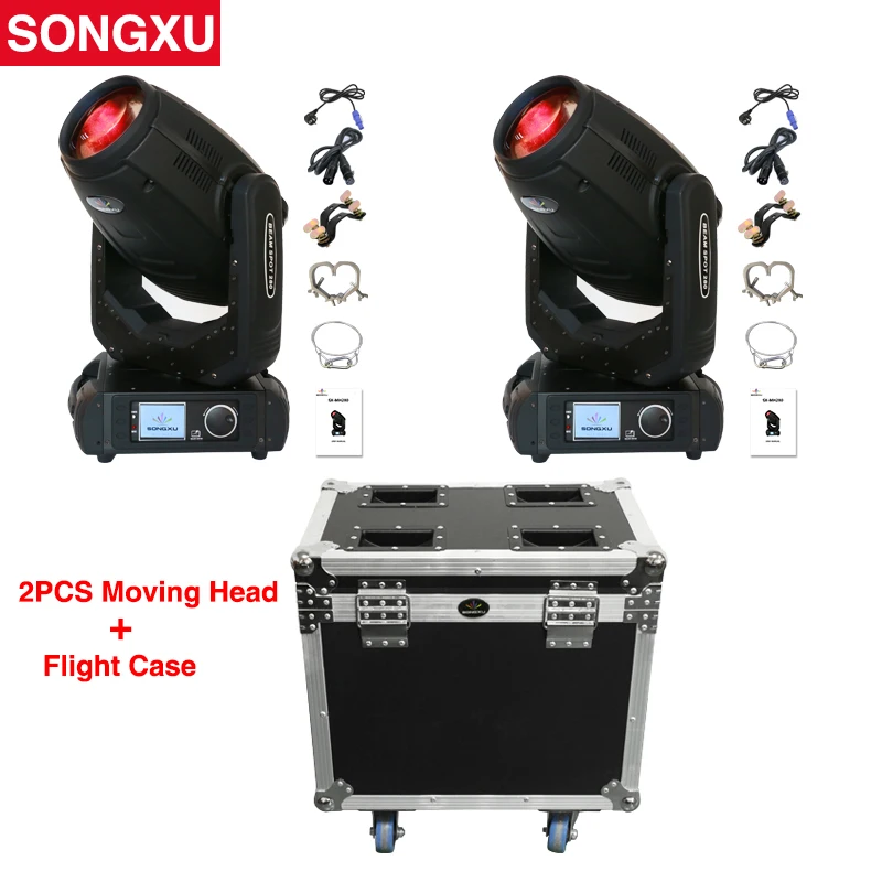 

Flight case 2IN1 2pcs 280W 10r Beam Spot Wash 3in1 Moving Head Light Beam 280 10r Stage Light Rode case Packaged/SX-MH280