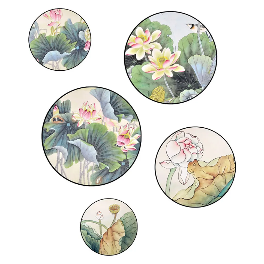 KAKUADER Inkjet Removable Cartoon Wall Stickers Home Interior 45x60cmx2pcs Flower pattern Wall Stickers Z30527