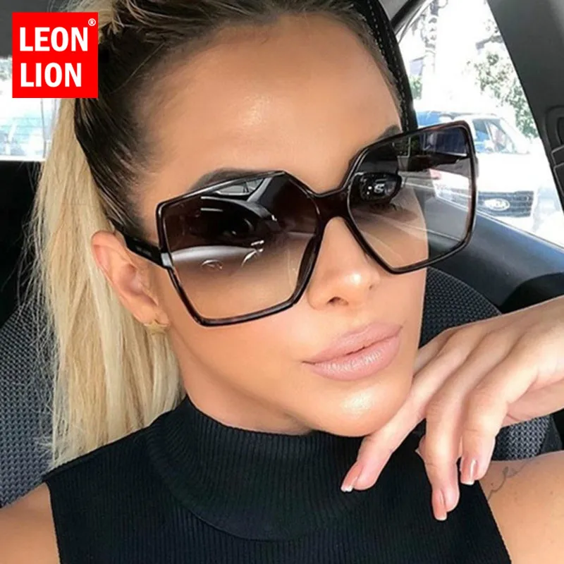 LeonLion 2019 женские крупные солнцезащитные очки Брендовые дизайнерские очки в большой оправе винтажные уличные очки UV400 Oculos De Sol Feminino