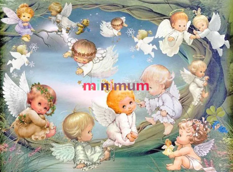 

Diy Diamond Baby Angle Full Diamond Painting Cross Stich Embroidery Mosaic Painting For Home Decor