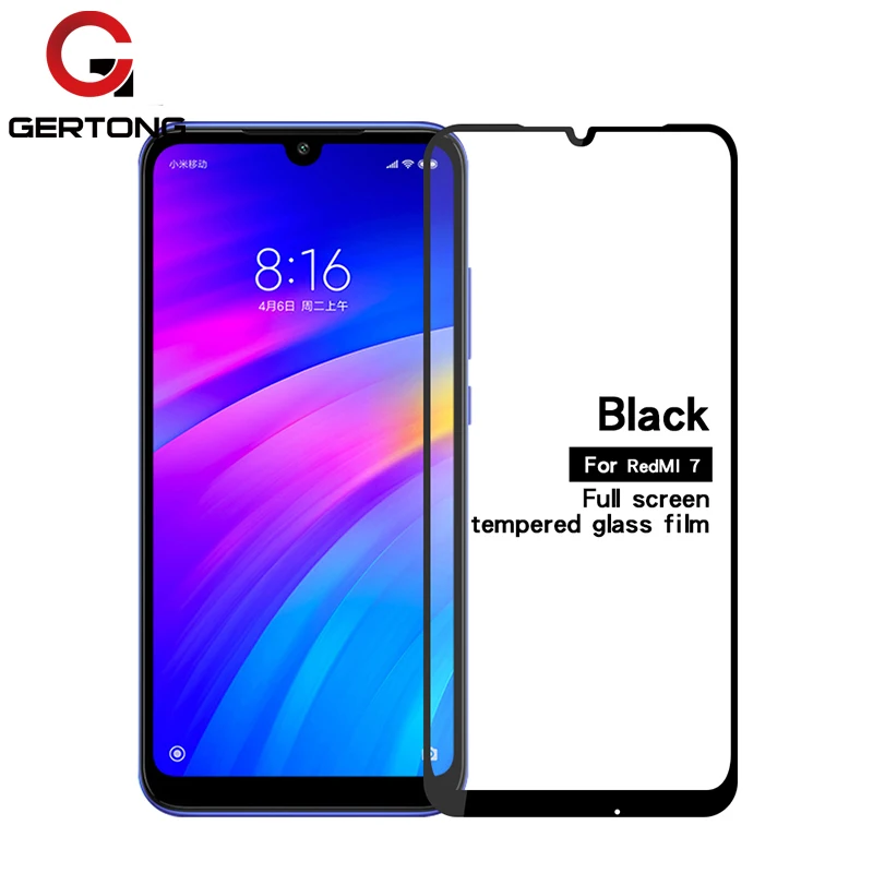 

GerTong 9H Premium Explosion proof Tempered Glass For Xiaomi Redmi 7 Protective Glass On Redmi 7 6.26inch Screen Protector Glass