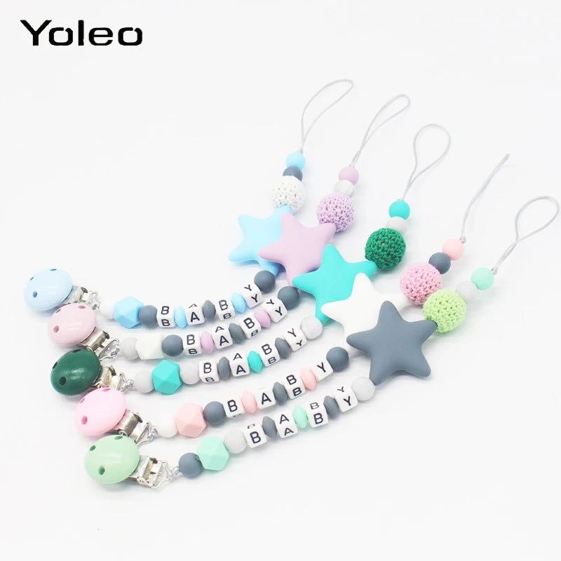 

Sillicone Pacifier Clips Baby Pacifier Clip Pacifier Teething Baby Teether Chain Dummy Clip Pacifier Clips Chain Nipple Holder