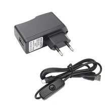 Для Raspberry Pi 3 AC источник питания 5V 2.5A USB зарядное устройство адаптер/переключатель вкл. Выключения микро USB кабель для Raspberry Pi 3 model B+ Plus
