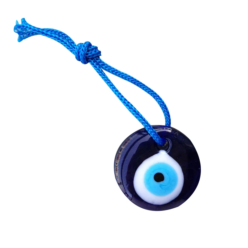 Lampwork Glass Turkish Evil Eye Charm Pendant Car Home Amulet Turkey Ornament KM88