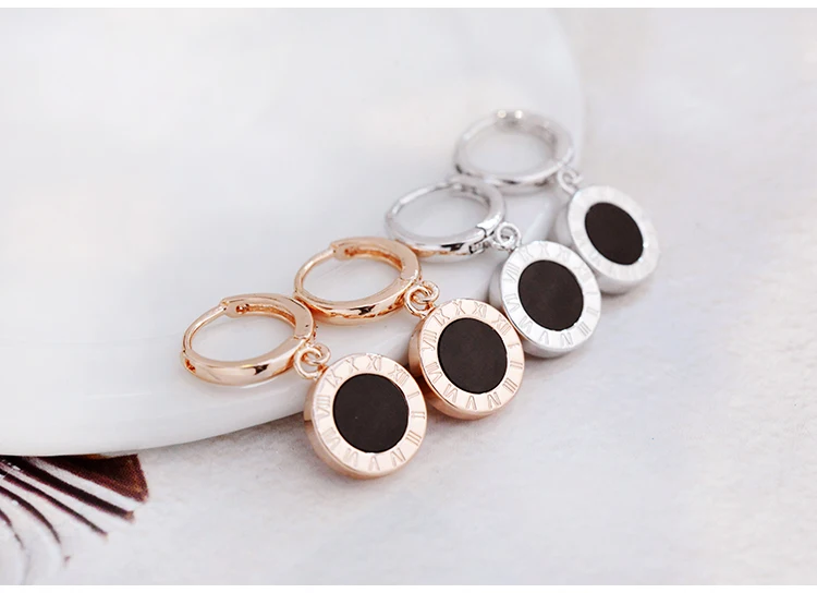 round pendant drop earrings 12