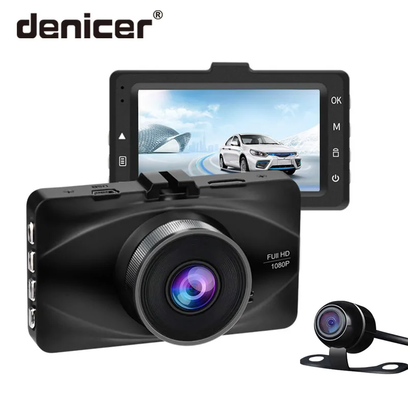 

Denicer FHD 1080P Car Dvr Camera Mirror Dual Lens Rear View DVRs Rearview 3.0 Inch Screen Auto Recorder Video Dash Cam