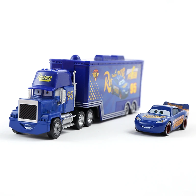 Автомобили disney Pixar машина 2 автомобиль 3 синий Молния Маккуин дядюшка майка грузовик набор 1:55 литье под давлением металлическая модель автомобиля детские подарки