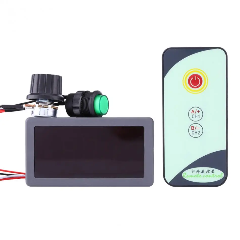 16 кГц PWM DC регулятор скорости двигателя цифровой дисплей с ИК пультом