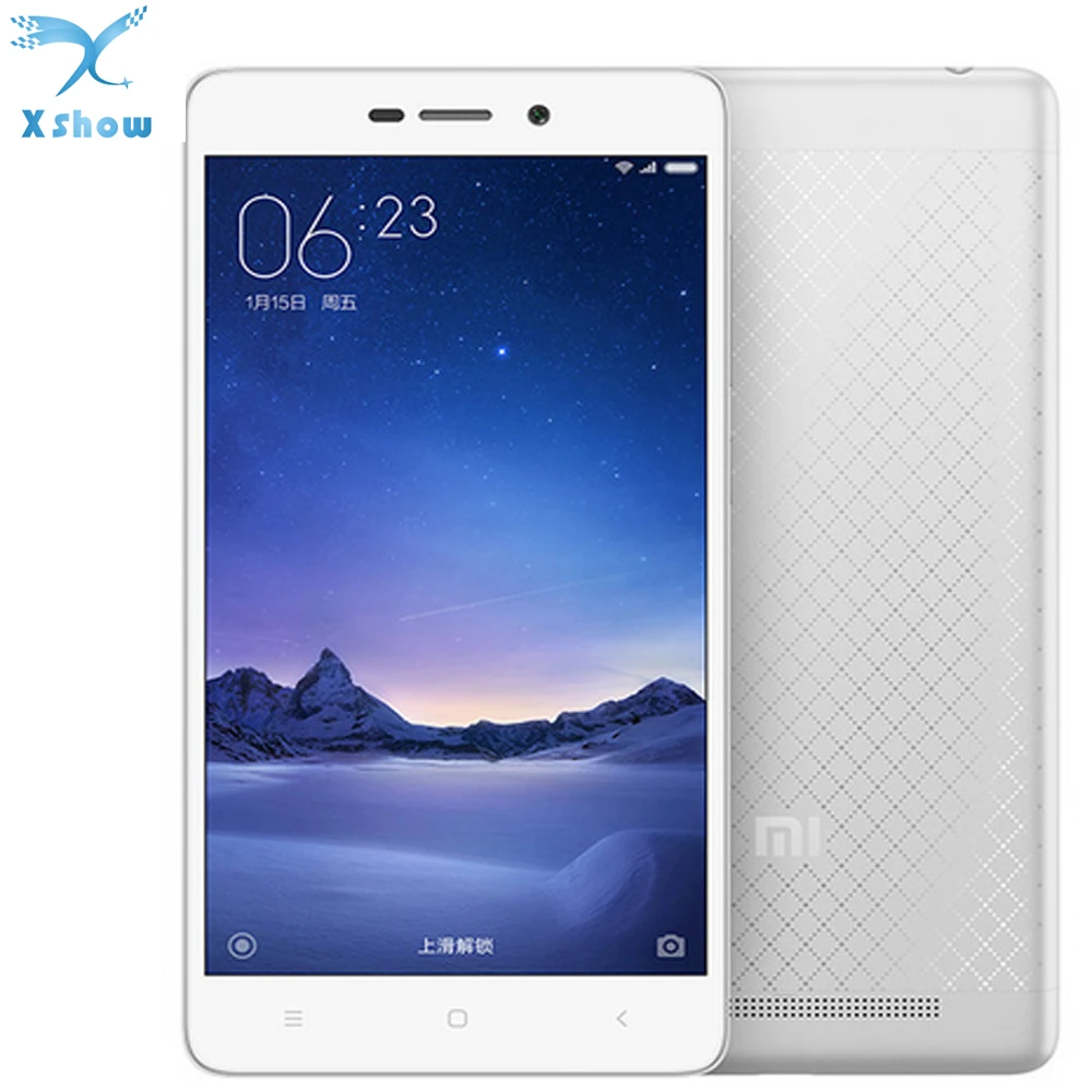Original Xiaomi Redmi 3 2G RAM 16G ROM Metal Body Red Rice 2 4100 mAh Snapdragon 616 Octa Core 5" 1280X720 FDD LTE Mobile Phone