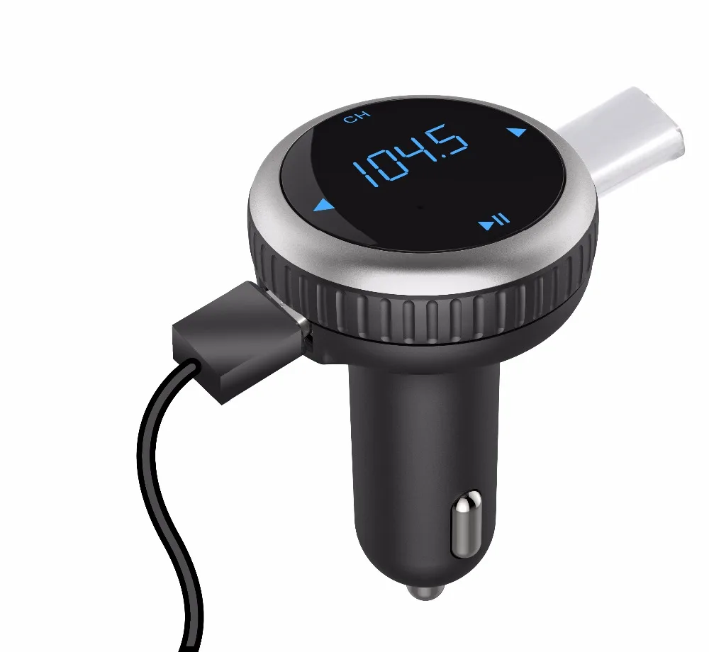 LED Display FM Transmitter wireless Bluetooth Car Kit Handsfree car mp3 Player voltage Monitor Dual USB charger | Автомобили и