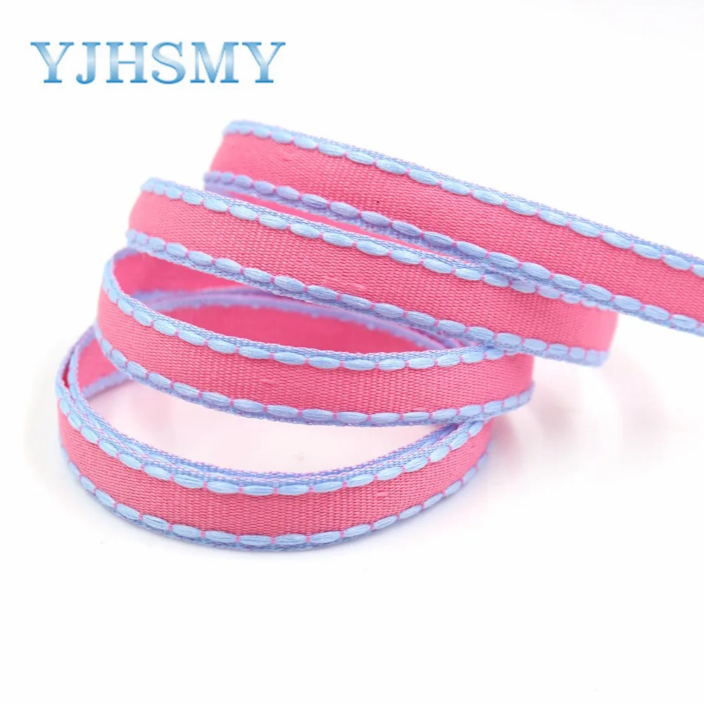 YJHSMY G 181028 1448 10 мм ярдов сплошной цвет крюк кружева grosgrain ленты свадебные украшения