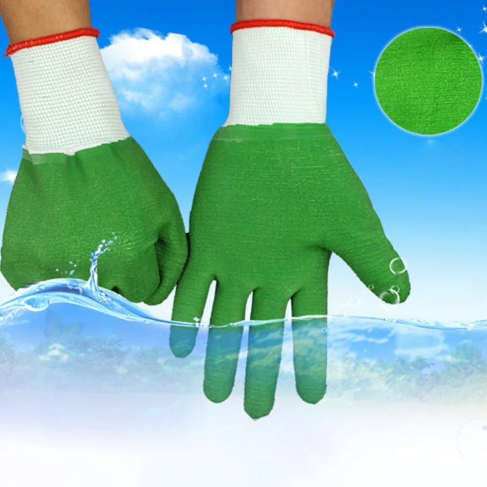 

Latex Rubber Working Gloves Full Finger Acid Resistant Labor Work Gloves Non-Slip Wear Resistant Gloves for Industrial Work