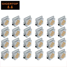 24 XLOT низкий уровень шума 9x18 Вт RGBWA UV 6в1 белый/черный корпус беспроводной светодиодный с питанием от аккумулятора свет 165 Вт телефон дистанционное управление