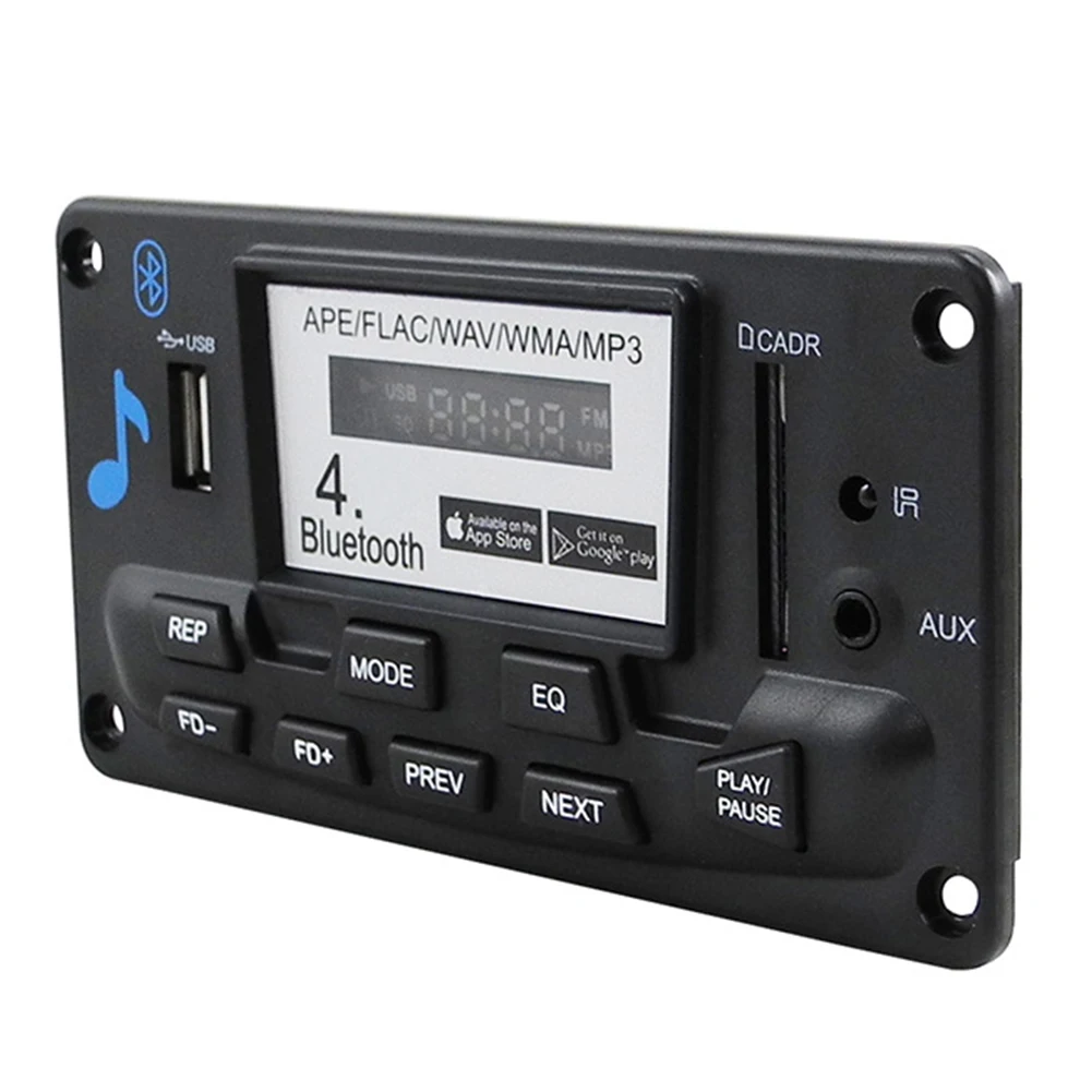 

Aux Audio Receiver Module APE FLAC Digital Bluetooth 4.0 FM Radio Wireless MP3 Decoder Board LCD Car Interior Accessories