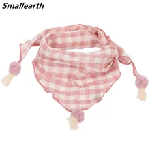 Новинка, весенне-осенние нагрудники-шарфы в клетку для маленьких мальчиков и девочек, шарф, шаль, Детские хлопковые воротники с воротником, теплые детские галстуки