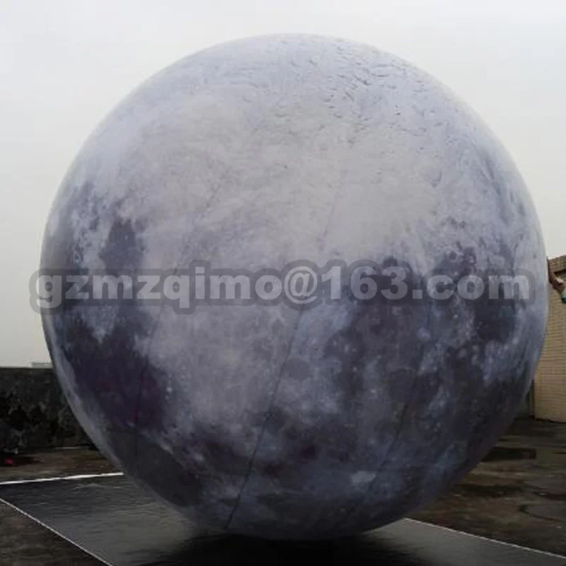

inflatable moon ball big size Artificial moon included LED, air pump, use for Big Party,festival celebration