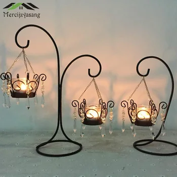

Glass Candlestick Metal Candle Holders Originality Candle Holder Iron Stand Pillar for Wedding Home Decoration Candelabra GZT034