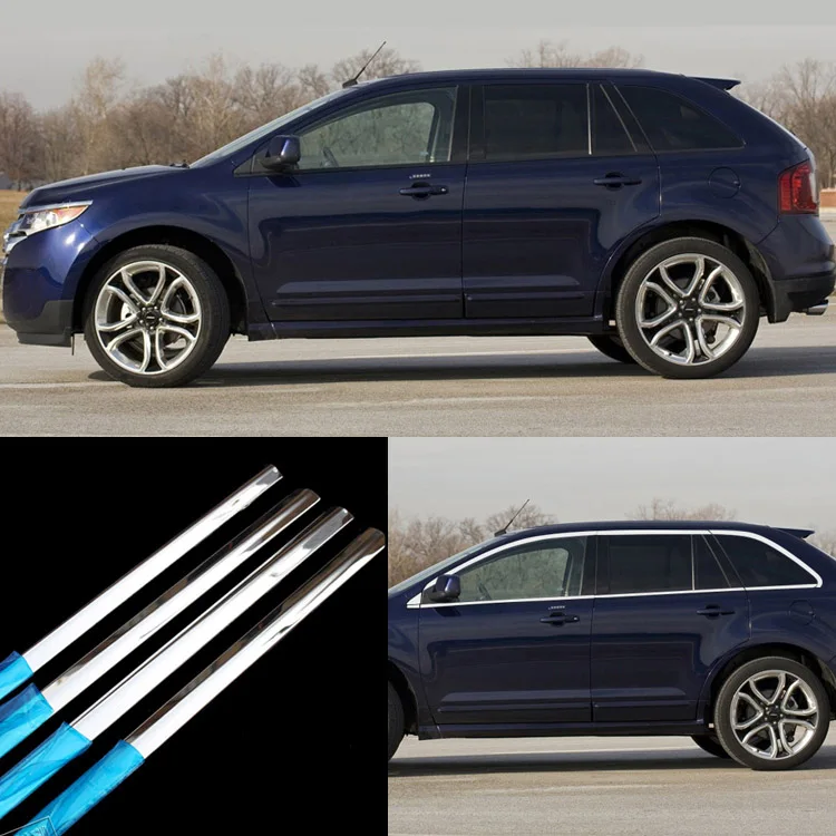 Дверная рама из нержавеющей стали 16 шт. молдинги для Ford Edge 2012 2014|trim molding|edge trimdoor edge