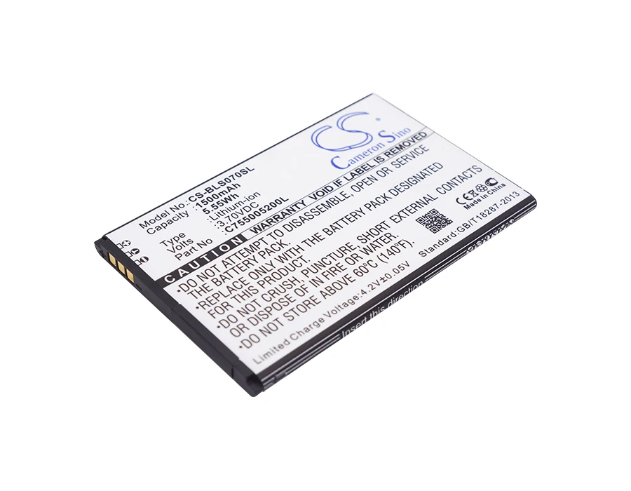 Cameron Sino Высокое качество 1500mAh батарея C755005200L для BLU S070Q студия Селфи|cameron sino|battery