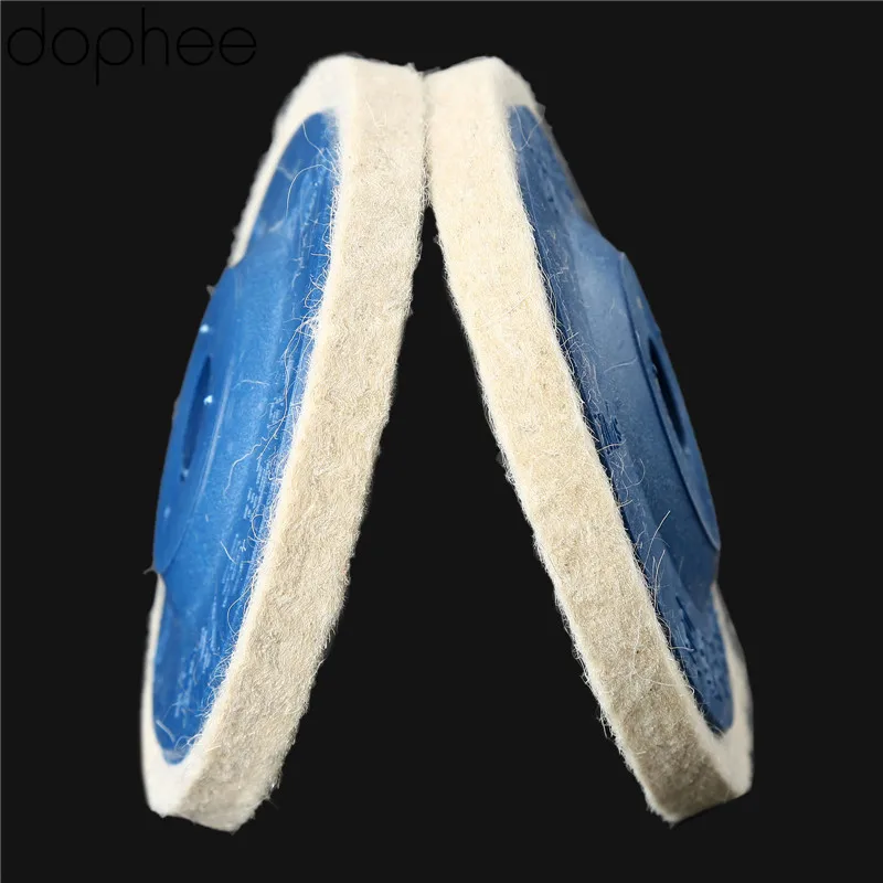 dophee 100mm Wool Polishing Wheel Buffing Pads Angle Grinder Wheel Felt Polishing Disc for Metal Marble Glass Ceramics 1PC