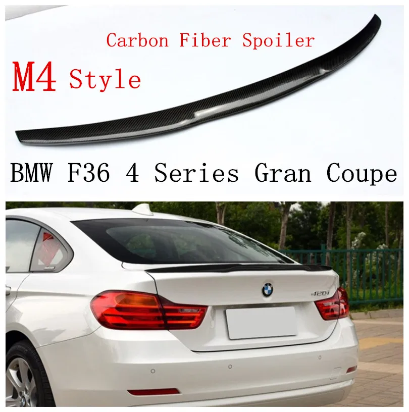 Спойлер из углеродного волокна для BMW F36 4 серии Gran Coupe 420 428 430 435 2013-2018 Спойлеры