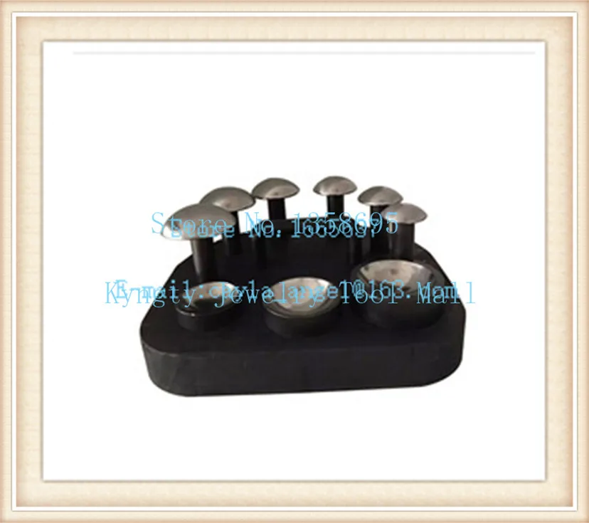 

High Quality Jewelry Making Tools Doming Block Dapping Punch Set 6pcs