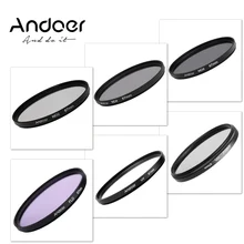 Andoer 67 мм UV+ CPL+ FLD+(ND ND2 ND4 ND8) фотографии фильтр комплект круговой поляризационный фильтр для Nikon Canon sony Pentax зеркалок