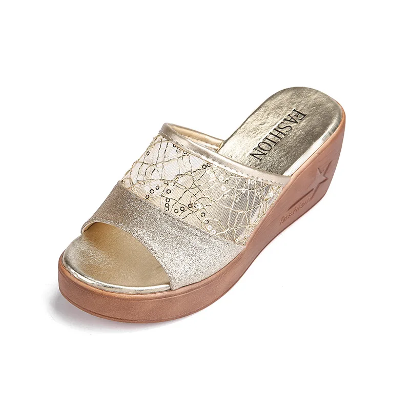 Nouveau Femmes Strass Haut Talons Compenses Talon Imperméabilisation Mariage Chaussures Bottines