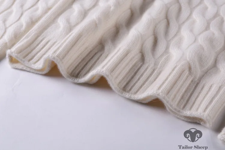 Зимний толстый свитер с высоким воротом женский 100% чистый кашемировый свитер женский твист вязаный джемпер теплый пуловер