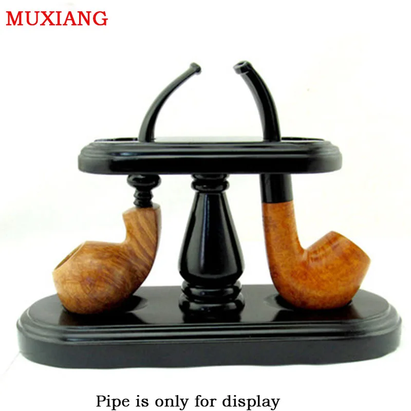 MUXIANG Good Quality Smoking Pipe Accessories Black Solid Wood