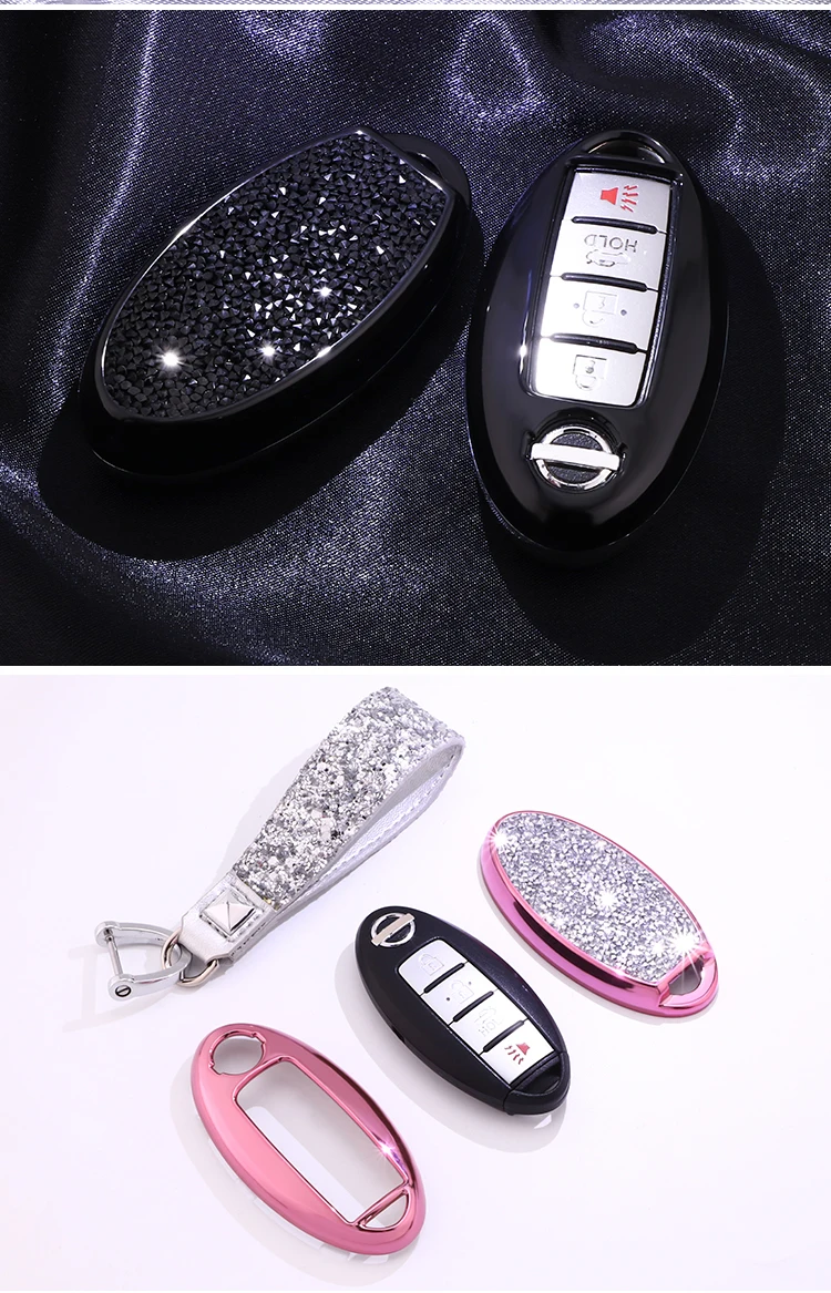 Роскошный Звездный блестящий чехол с кристаллами и бриллиантами для Nissan, Infiniti QX50 Q50L Q60 Q70 QX6 подарки для девочек
