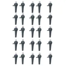 25 шт. Прочная ПВХ мягкая карпа безопасная клипса с Вертлюг, Карп рыболовные снасти инструмент оборудование рыболовный терминал снасти Pesca